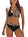 AI'MAGE Costume da Bagno Donna A Vita Alta Due Pezzi Bikini Set Push Up...