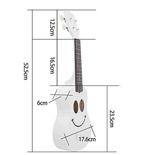 Ukulélé 21 pouces complet Sapele sourire blanc Instrument de musique hawaïen pour garçons, filles, enfants, débutants… - Les Beatles, Paul McCartney, John Lennon, RIngo Starr, George Harrison Ukulélé 21 pouces complet Sapele sourire blanc Instrument de musique hawaïen pour garçons, filles, enfants, débutants… – Image 8