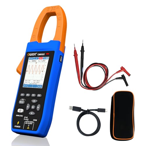 OWON CMS061 - Pinza elettrica AC/DC 600A, funzione scrittore, funzione oscilloscopio 3 in 1, 20000 Count True RMS Auto-ranging, funzione di allarme, funzione NCV, pinza di alimentazione Bluetooth per OWON CMS061 - Pinza elettrica AC/DC 600A, funzione scrittore, funzione oscilloscopio 3 in 1, 20000 Count True RMS Auto-ranging, funzione di allarme, funzione NCV, pinza di alimentazione Bluetooth per