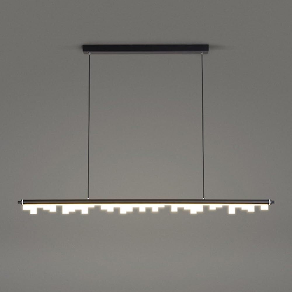 Vfdaswqq Black Lamp, Strip Chandelier For Dining Room Living Bedroom Bedside(,1200Mm)