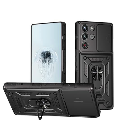Kukoufey Compatible with ZTE Nubia Red Magic 10 Pro Case Cover,with Slide Camera Lens Cover Compatible with ZTE Nubia Red Magic 10S Pro+ NX789J Case Black by Kukoufey - Used condition - US$8.02