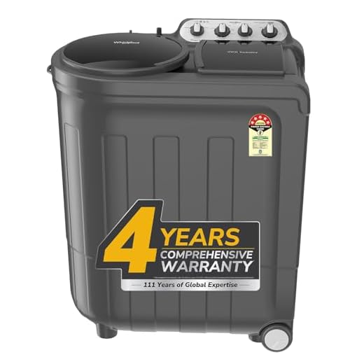 Whirlpool 8.5 kg 5 Star Semi-Automatic Top Loading Washing Machine (MAGIC CLEAN 8.5 GREY DAZZLE,2x Drying Power)