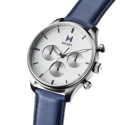 Image of MVMT Men's Airhawk - Pilot Watch - Military Analog Wristwatch - Aviator - Minimalist Water-Resistant 5 ATM /50 Meters Timepiece - Interchangeable Watch Bands - 42mm