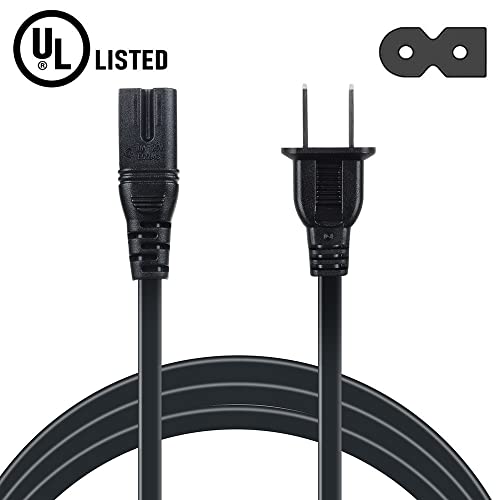 J-ZMQER 5ft AC in Power Cord Outlet Socket Cable Plug Lead Compatible with Venturer Model K9090 Portable CDG/CD Karaoke Sing A Song Machine System
