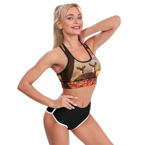 Womens Sexy Sports Bras Racerback Tops Outfit for Fitness4