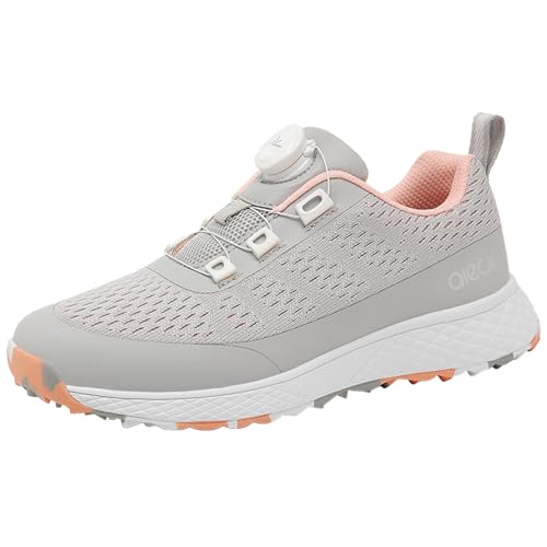 Jiuqing Zapatos De Golf Mujer Transpirables Sin Pinchos A La Moda Antideslizantes Cómodos,Gris,38 Eu Jiuqing Zapatos De Golf Mujer Transpirables Sin Pinchos A La Moda Antideslizantes Cómodos,Gris,38 Eu