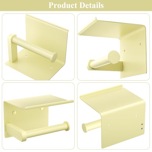 Toilet Paper Holder with Shelf Wall Mounted Toilet Paper Roll Dispenser by Tindbea - Used condition - Image 5