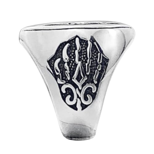 EZUY GNAY Mens Wolf Ring Jewelry Stainless Steel Ring Viking Ring Fashion Hunter Wolf Head Rings Gift For Men2
