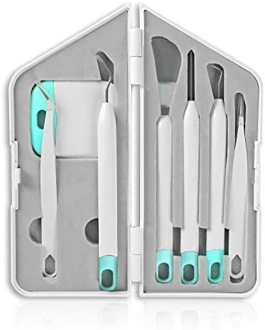 WISEPRO Set of 8 Basic Vinyl Weeding Tools, Vinyl Weeding Toolkit DIY Assorted Vinyl Craft Tools Handcraft Making Tools for DIY Paper Craft Silhouette (Blue)