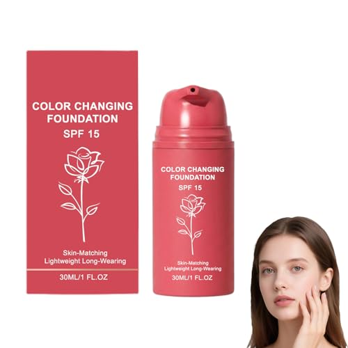 Korean Color Changing Foundation, Foundation For Mature Skin, Automatically Adjusts Makeup Application, Concealing Fine Lines And Wrinkles, Moisturizing And Hydrating. (1PC)