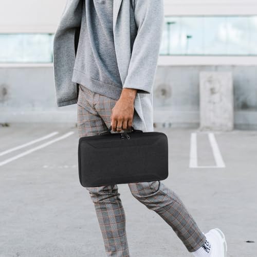 GEEKRIA 65% Tastatur-Tragetasche, Hartschalen-Reisetasche für kompakte 68-Tasten-Tastatur mit Knopf, kompatibel mit ASUS ROG Falchion NX 65%, Keychron Q2/Q2 Pro/V2, Razer Huntsman V3 Pro Mini 60%