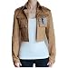 Attack on Titan Scouting Legion Cosplay Custom Jacket, Khaki, Medium