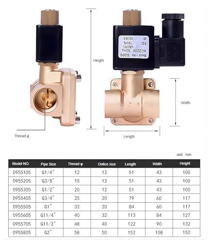 Électrovanne 2 pouces pour irrigation et réseaux d'eau 220V laiton - 4