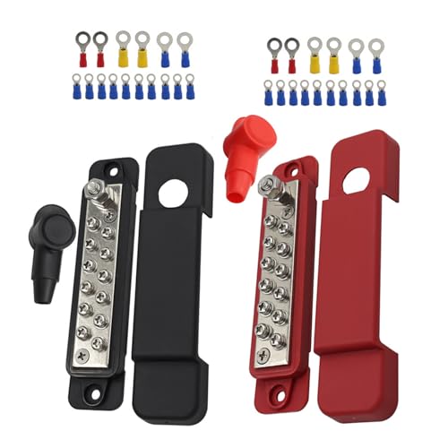 Barra colectora de 12 terminales de doble perno para eliminar falsos contactos de 12V a 48V