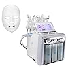 LYAZFC Machine d'oxygène de l'hydrogène Beauté Professionnelle Machine hydrafaciale Rejuvenation Petit Appareil Bubble Nettoyage en Profondeur,7 in 1
