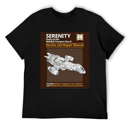 GVwz's'k Firefly Serenity Service And Repair Manual Men's T-Shirt. Brown 3XL