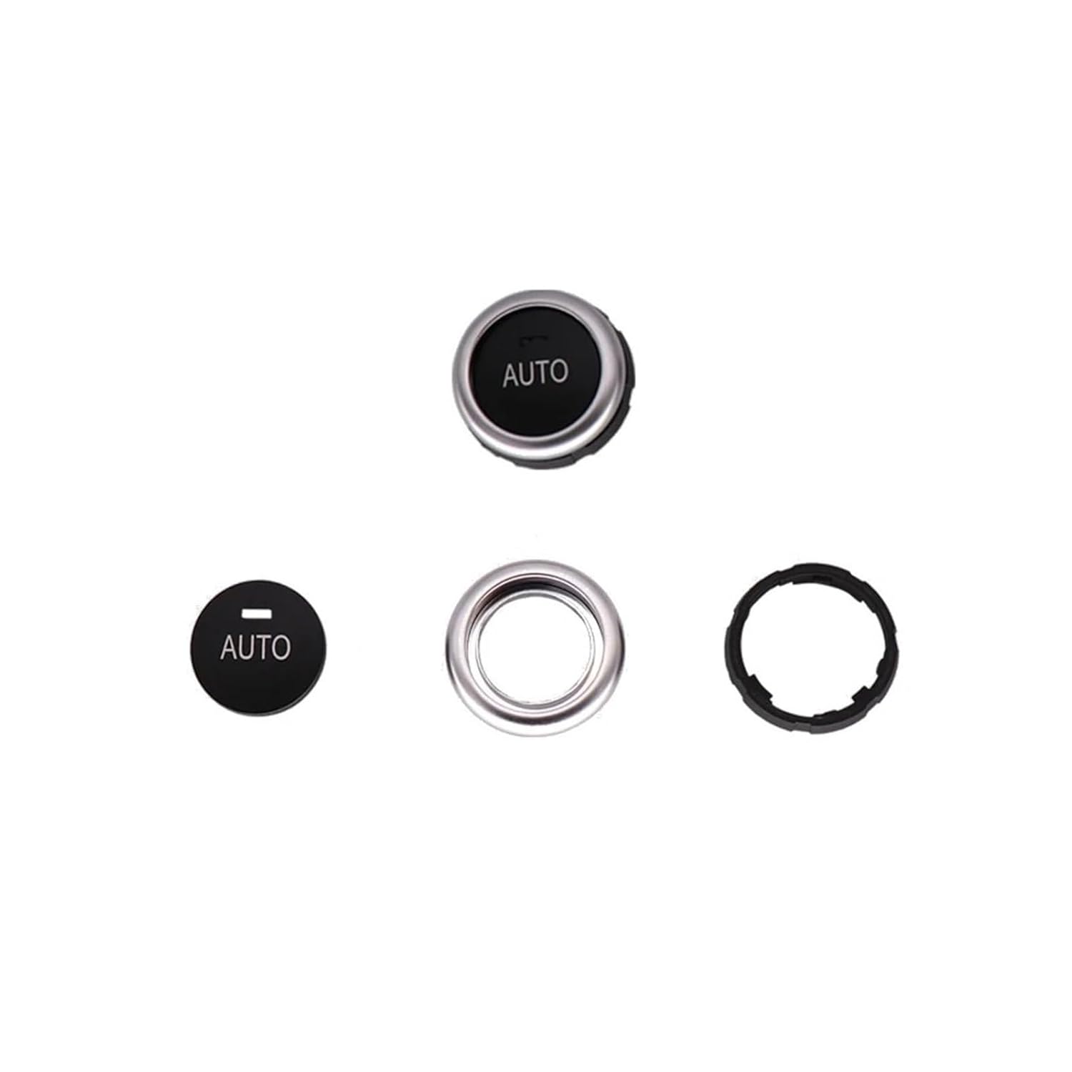 Dashboard Air Conditioning Ac Buttons Audio Control Auto Knob Switch Caps Compatible 5 6 7 Series F10 F06 F12 F01 F02 520 530(Auto AC Rotary Knob)