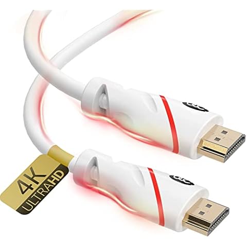 HDMI Cable 25 ft - 4K Resolution UHD 2.0b Ready - Supports Ethernet Ultra HDR Video HD Bandwidth 18Gbps - Audio Return Channel - 25 Feet High Speed HDMI Cable Cover