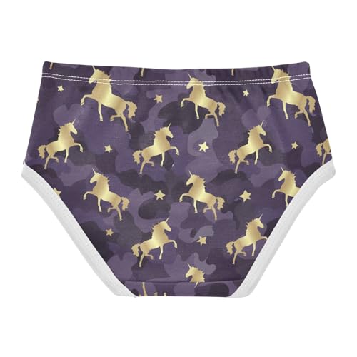 Little Girl Underwear Toddler Panties Kids Undies Unicorn Camouflage Soft Cotton Briefs 2T-8Y2