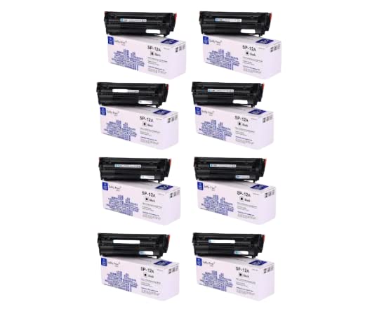 Image of 12A Toner Cartridge for 12A Q2612A High Yield Compatible for Laserjet M1005 MFP,1020,1010 /1012 /1018 /1022 /1022n /1022NW /3015 /3020 /3030 /3050 /3050z /3052 /3055 /M1319 /M1319F MFP (8 PCS)
