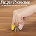 Classicseali 20PCS Silicone Finger Tip Protectors, Durable Silicone Finger Cots, 5 Different Sizes Colors, Reusable Sewing Fingers Protector,for Quilting,Knitting Embroidery,Paperwork & Crafts
