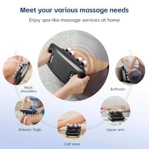 Image of cotsoco 20-Head Massage Gun Set, Deep Tissue Percussion Massager with 9 Modes and 9 Intensities, Handheld Muscle Massager for Back, Shoulders, Legs, Foot & Body Pain Relief, Fathers Day Dad Gifts