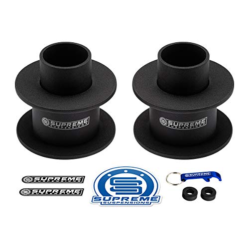 Supreme Suspensions - 3.5" Front Leveling Kit for 2005-2022 Ford F250 / F350 Super Duty 4WD High-Strength Steel Coil Spring Lift Spacers - Can Cooler Included with Purchase
