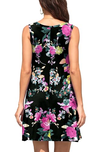 Image of WEACZZY Women Summer Casual Swing T Shirt Dresses Beach Cover up Loose Dress