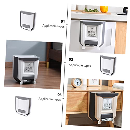 Caneca de basura plegable colgante para cocina miniatura 6