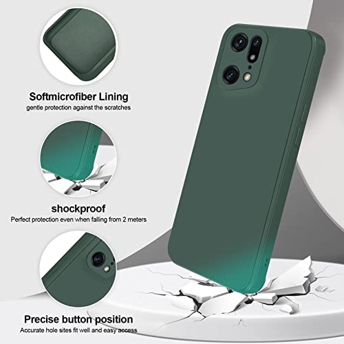 GiiYoon Case Compatible with OPPO Find X5 Pro, Silky-Soft Touch Full-Body Protective Phone Silicone Case - Image 2