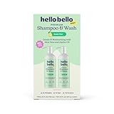 Hello Bello Sweet Pear Shampoo & Body Wash, Hypoallergenic, Dermatologist & Pediatrician Tested Formula for Babies & Kids, 20 FL Oz (Pack of 2)