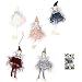 Produktbild Weihnachtsschmuck Baum Engel Weihnachtlicher Baumschmuck Anhänger Engel Spitze Anhänger Ornamente Weihnachtsschmuck Baum Figuren Puppe Für Weihnachtsbaum Dekor für Festliche Home Party Kinder 5 Stücke