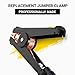 Spartan Power Replacement Jumper Cable Heavy Duty Car Battery Clamps - Clamp Ends Replacements for Jump Starter Cables - Two Clamps, Red & Black