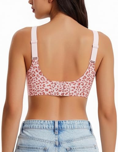 Image of Avidlove Womens Seamless Bras V Mesh Comfort Bralette Everyday T-Shirt Bra | wireless comfort with jelly lift; soft breathable; seamless back smooth; widded straps and side wings; full coverage