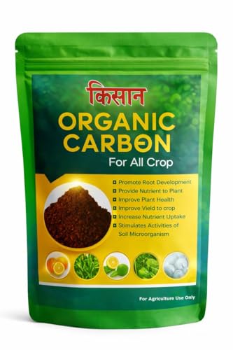 Organic Carbon Fertilizer For All Crop (1 kg) |Natural Organic Water Soluble Fer. | Fertilizer For Plant, Home Garden, Growth Enhancer, Soil Conditioner | Improve Soil Health