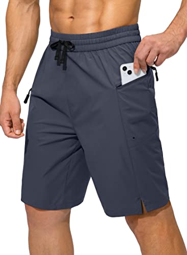 Image of Men's Swim Trunks Quick Dry Board Shorts with Zipper Pockets Beach Shorts Bathing Suits for Men - No Mesh Liner