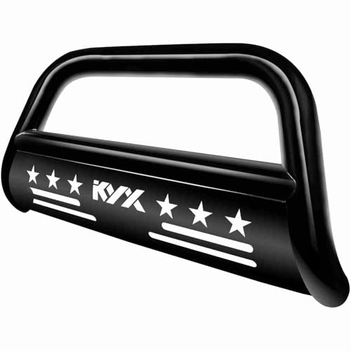 KYX Bull Bar for 1999-2006 Chevy Silverado 1500/GMC Sierra 1500, for 2000-2006 Tahoe/Suburban/Yukon/Yukon XL1500, 2002-2006 Avalanche 1500, 3" Brush Push Grille Guard Front Bumper