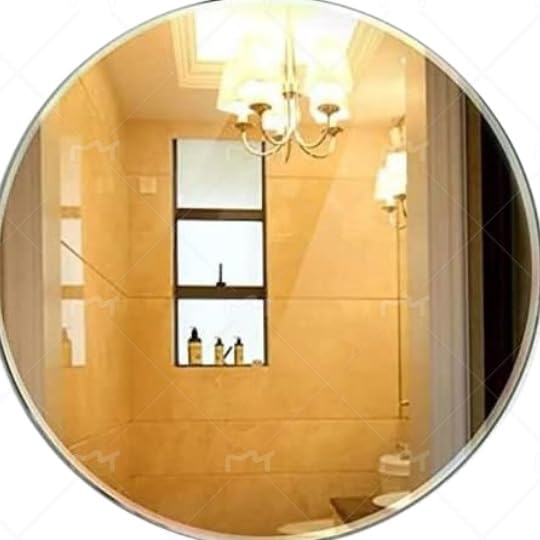 Miroir de salle de bain mural haute définition à étagère peigne et maquillage