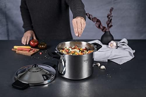 Kuhn Rikon Duromatic Inox Stainless Steel Pressure Cooker with Side Grips, 6 Litre / 22 cm