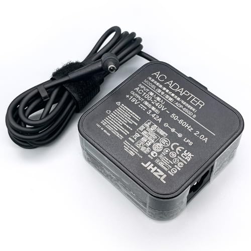 Cargador 65W 19V 3.42A Compatible con ASUS AC Adapter ADP-65GD B EXA0703YH EXA1203XH PA-1650-78 PA-1650-93 Zenbook Series Fuente de alimentación para computadora portátil