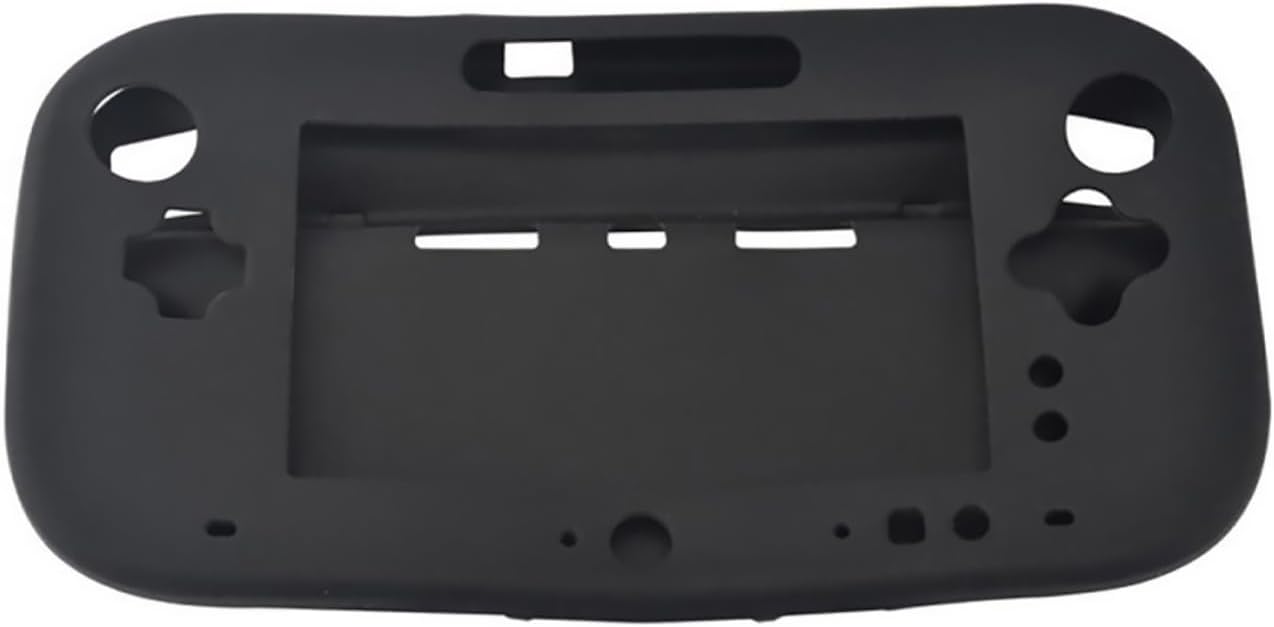 Anti-Slip Shockproof Silicone Case Protective Case Shell for Wii U Wireless Controller, Black Accessory