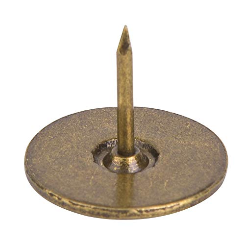 Clavos para tapicería 100 pcs, fácil instalación para sofá, cesta, artesanías, caja de joyería y puerta de madera miniatura 6