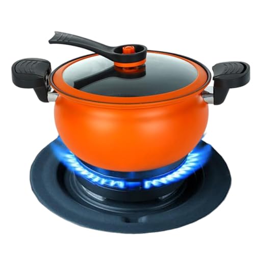 Ollas antiadherentes | Olla a presión grande y profunda | Olla antiadherente y sartenes para salsa - Para gas cerámica y cocina eléctrica hogar cocina restaurante apartamento caldo sopa