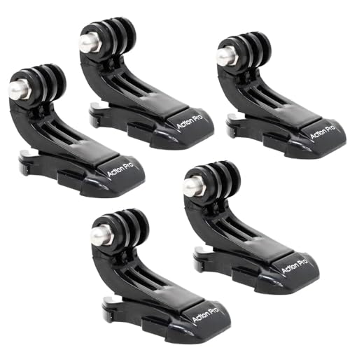 Image of Action Pro Made in India Improved Tough J Hook Quick Release Buckle Mount Compatible with GoPro Hero 13 /12 /11 /10 /9 /8 /7 /6 /5 /4, DJI Osmo, Insta360, SJCAM, AKASO, YI & Other Action Cameras (Pack of 5)