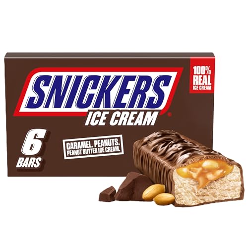 SNICKERS Ice Cream, Chocolate Caramel Peanut Butter Ice Cream Bars