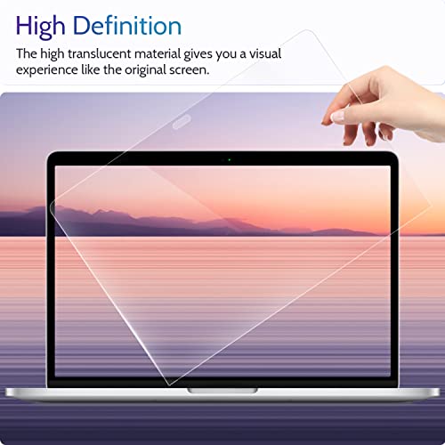 Image of Saco Anti Blue Light Glossy Screen Protector for 2026 MacBook Neo A3404 13 Inch with Touch ID - HD Clear Laptop Screen Guard, Scratch Resistant, Bubble-Free Installation