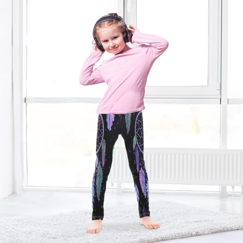 Toddler Girls Leggings Printed Yoga Pants Leggings Purple Dreamcatcher for Kids4