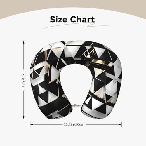 Almohada de poliéster para cuello negra ajustable miniatura 5