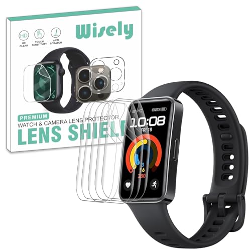 Image of Wisely |Pack of 5pc| Screen Guard Protector For Huawei Band 8 /9 /10 Anti Shock, Anti-Scratch, HD Clear, Full Cover