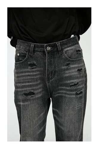 Men's Jeans Autunm American Retro Commute Home Casual Gathering Loose Slim Fit Long Pants 6